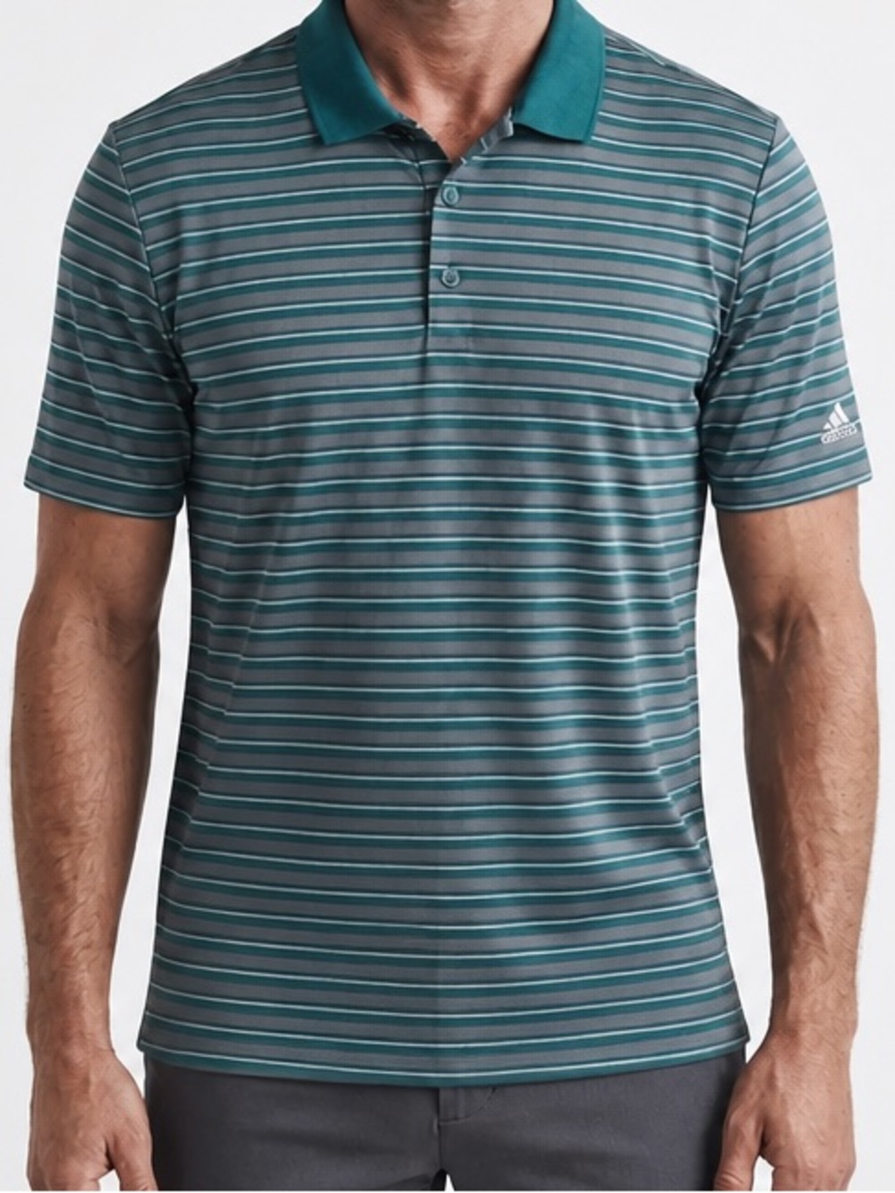 Adidas size‎ XL 1/4 button collared golf sport shirt.